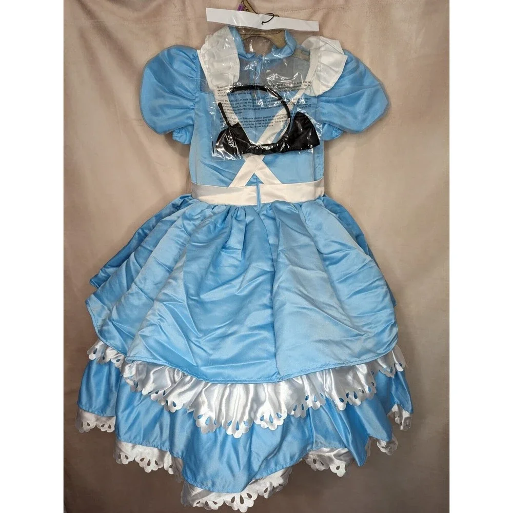 NWT Size Small Disguise Disney Alice In Wonderland Girl's Prestige  Costume - Picture 2 of 5